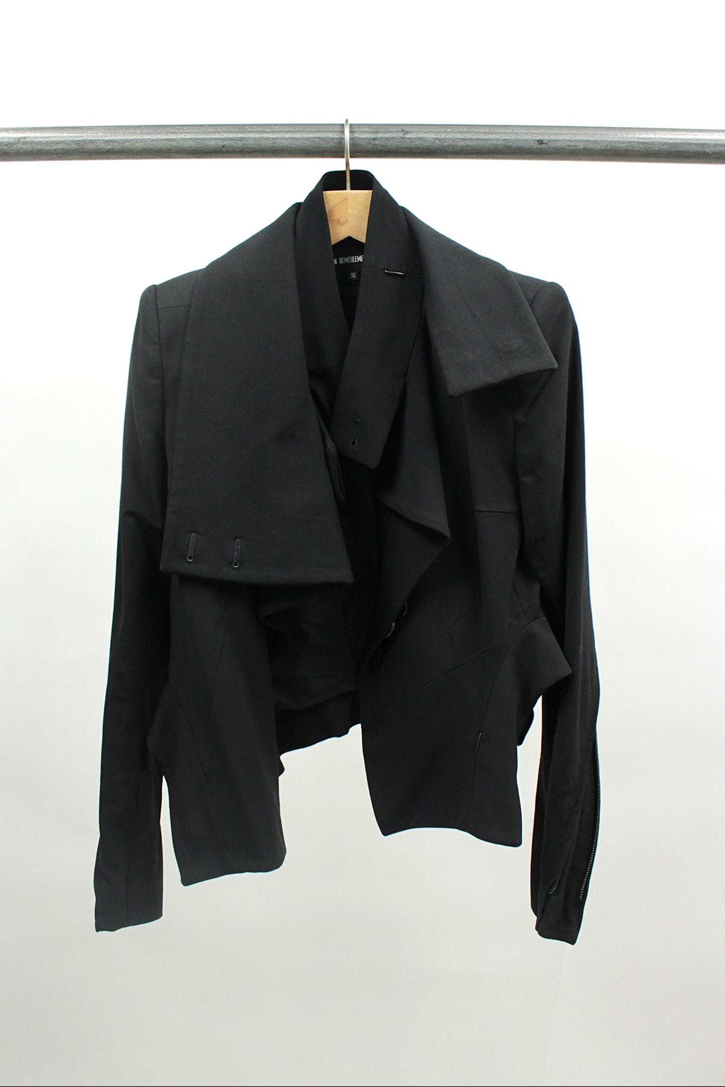 F/W12 Ann Demeulemeester Asymmetrical Draped Jacket