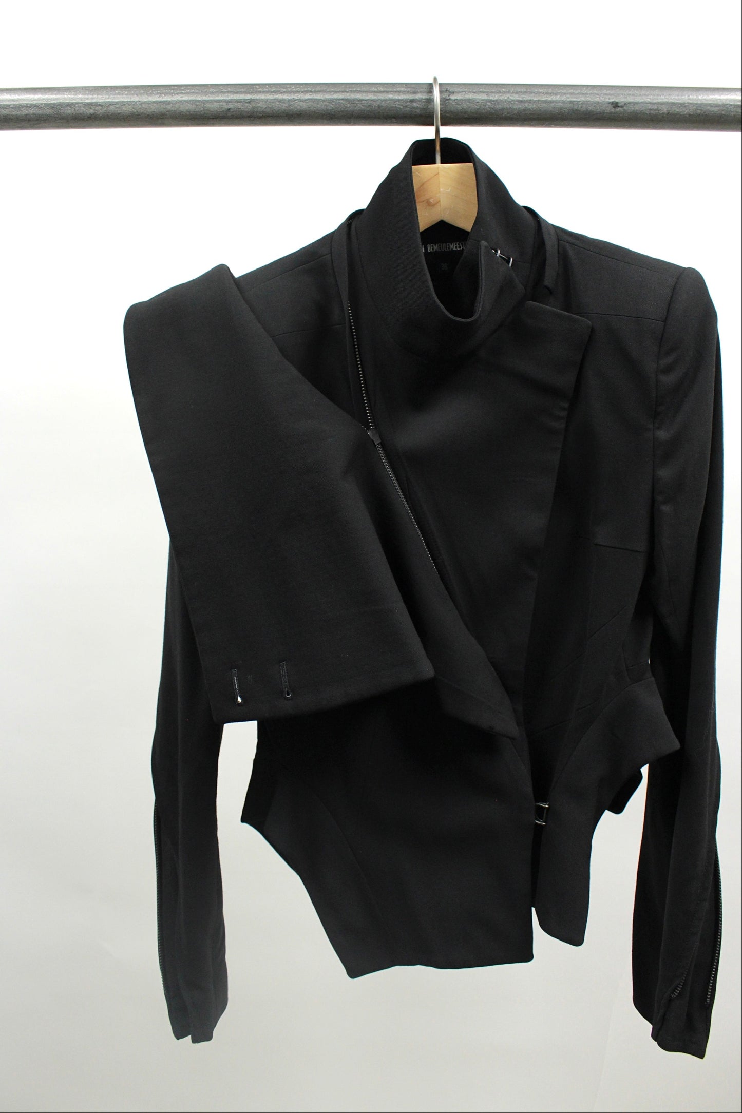 F/W12 Ann Demeulemeester Asymmetrical Draped Jacket