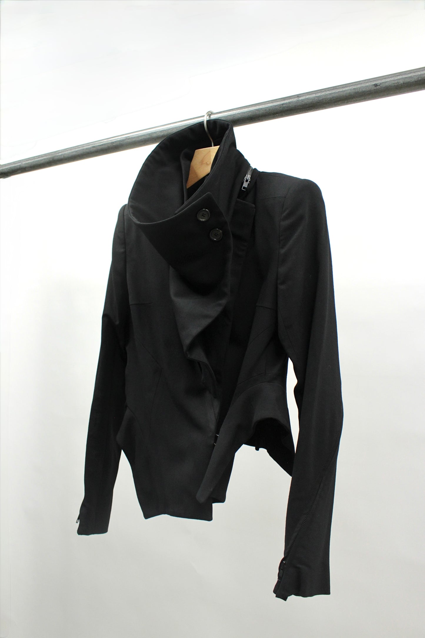 F/W12 Ann Demeulemeester Asymmetrical Draped Jacket