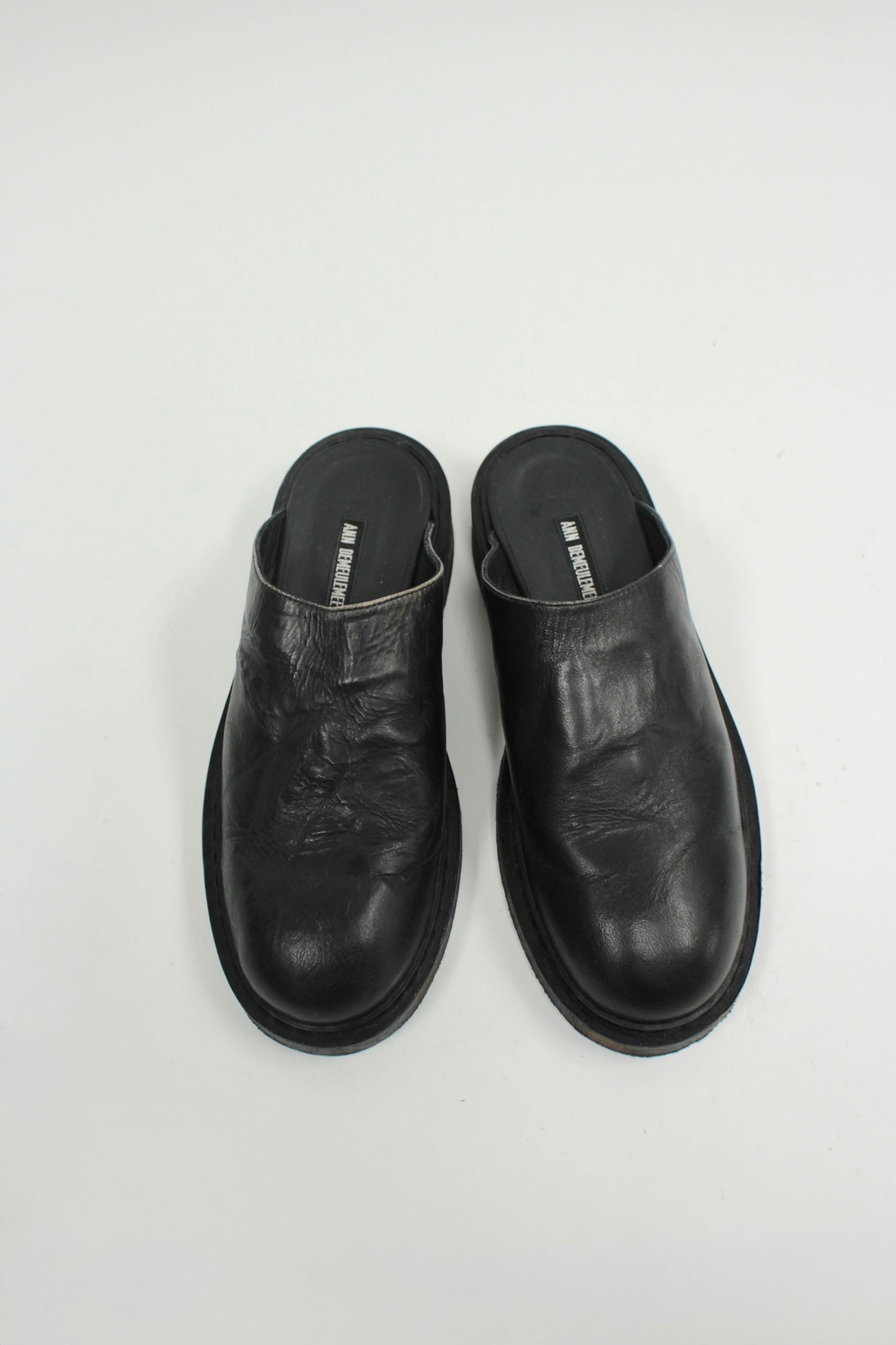 S/S17 Ann Demeulemeester Glace Nero Washed Convertible Boots