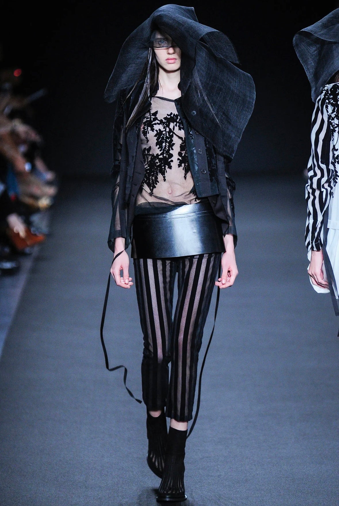 S/S14 Ann Demeulemeester Asymmetrical Fencing Jacket