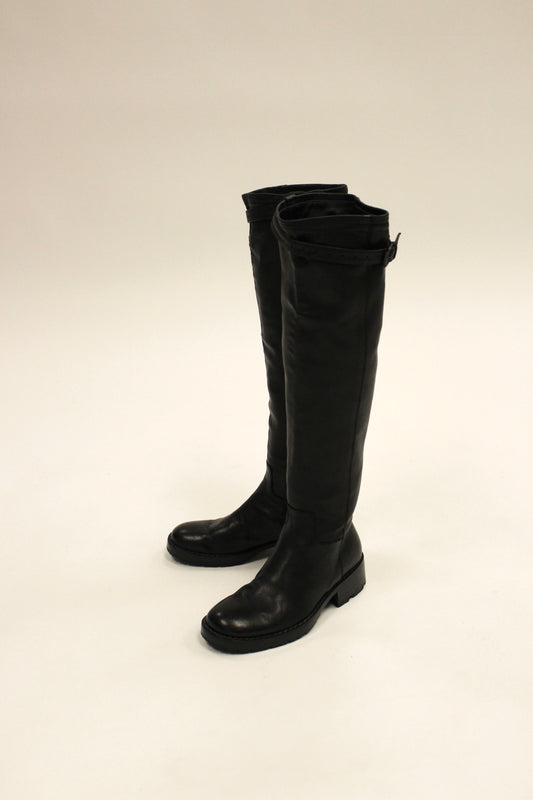 Ann Demeulemeester Early 00s Horse Riding Leather Boots