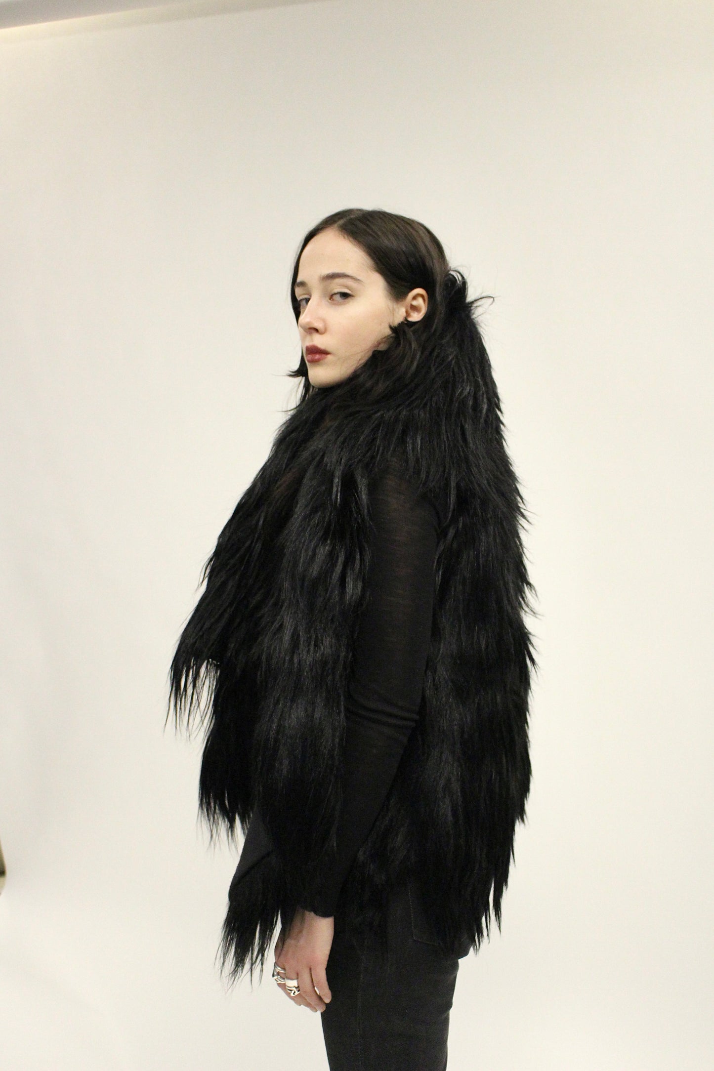 Ann Demeulemeester Fall 2011 Goat Fur Vest