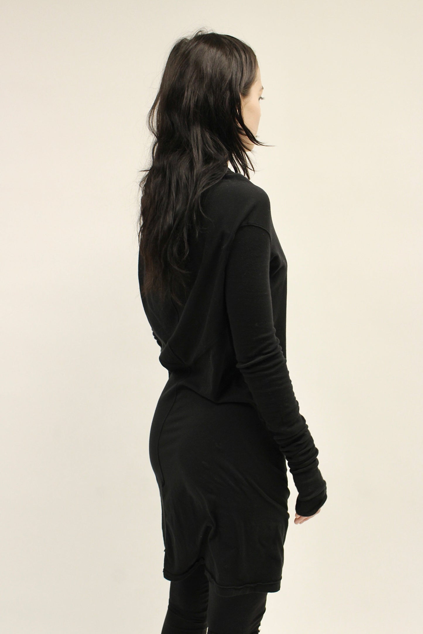 Rick Owens  Cowl Long Sleeve