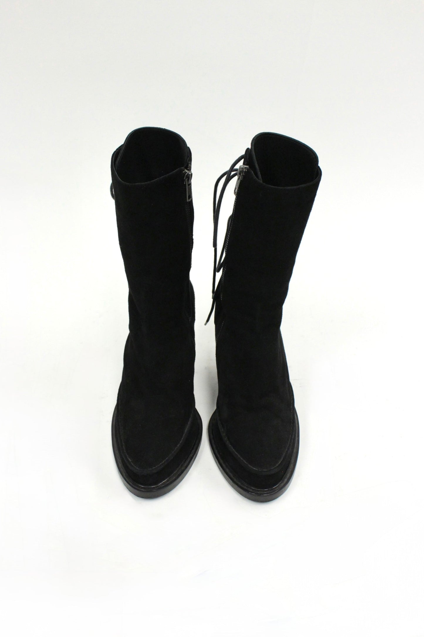 F/W10 Ann Demeulemeester Lace-Up Wedge Suede Boots