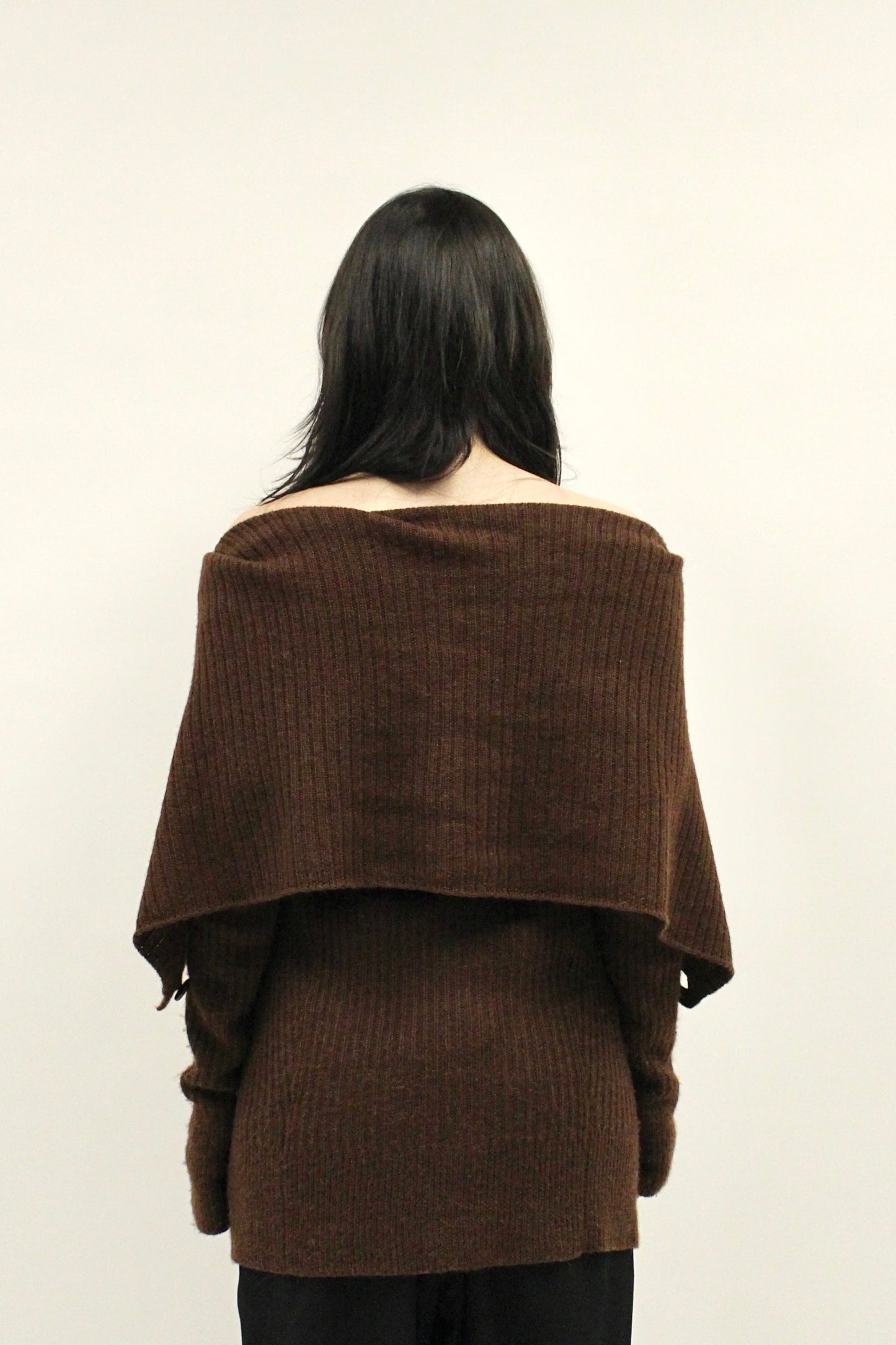 Ann Demeulemeester Brown Alpaca Cardigan