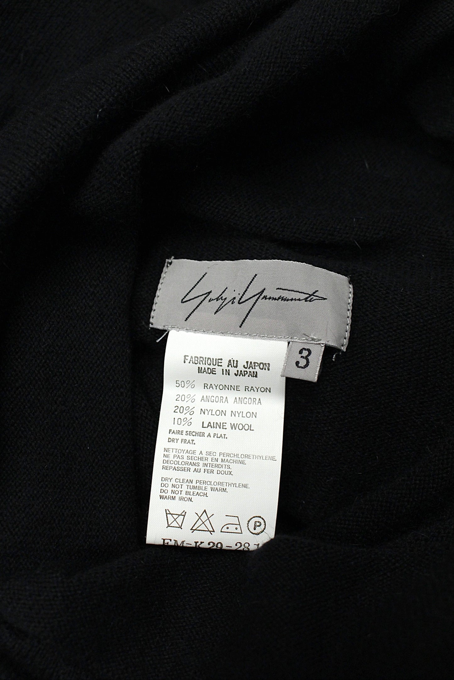 Yohji Yamamoto FEMME AW02 Cowl Neck Sweater