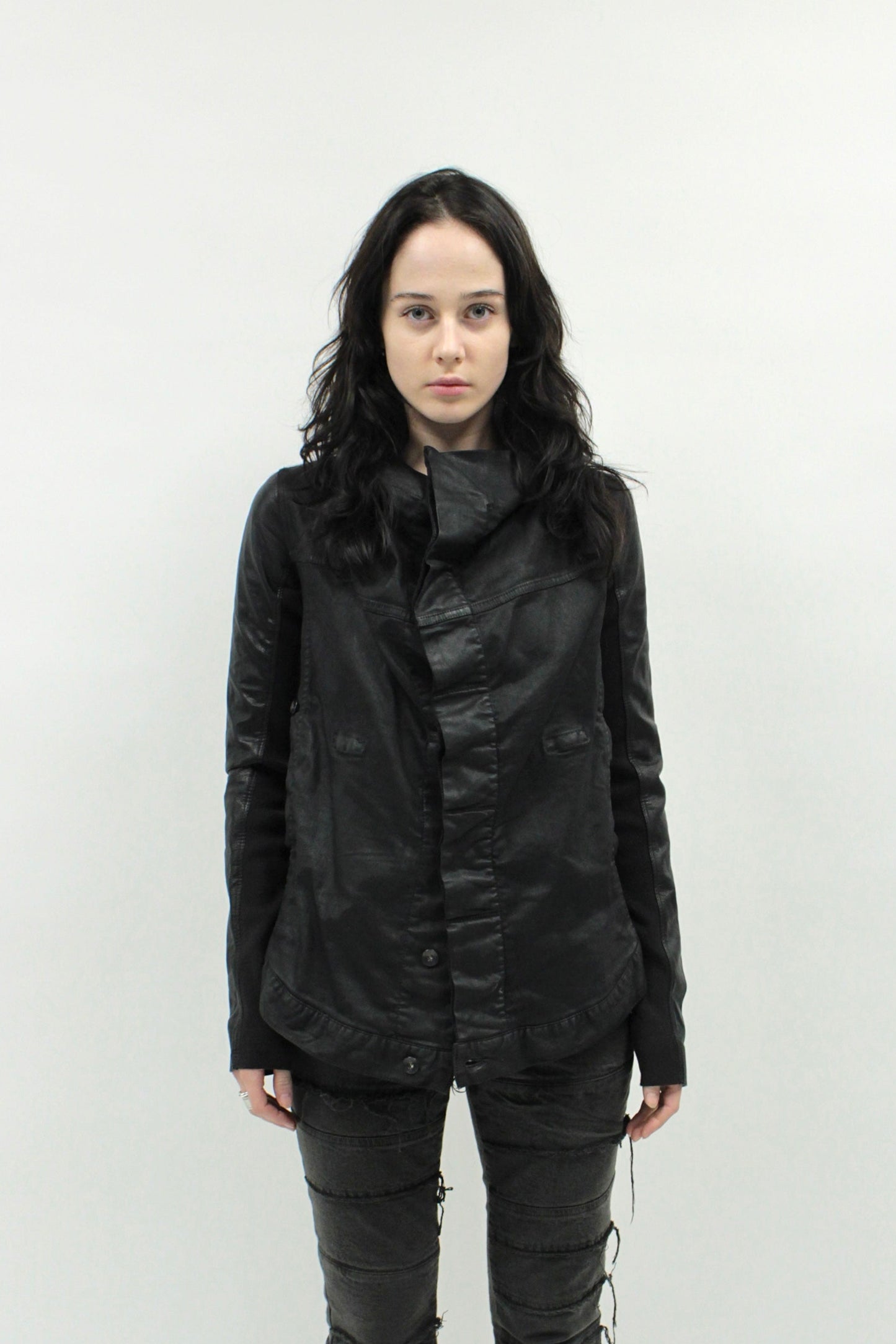 Rick Owens DRKSHDW Waxed Exploder Jacket