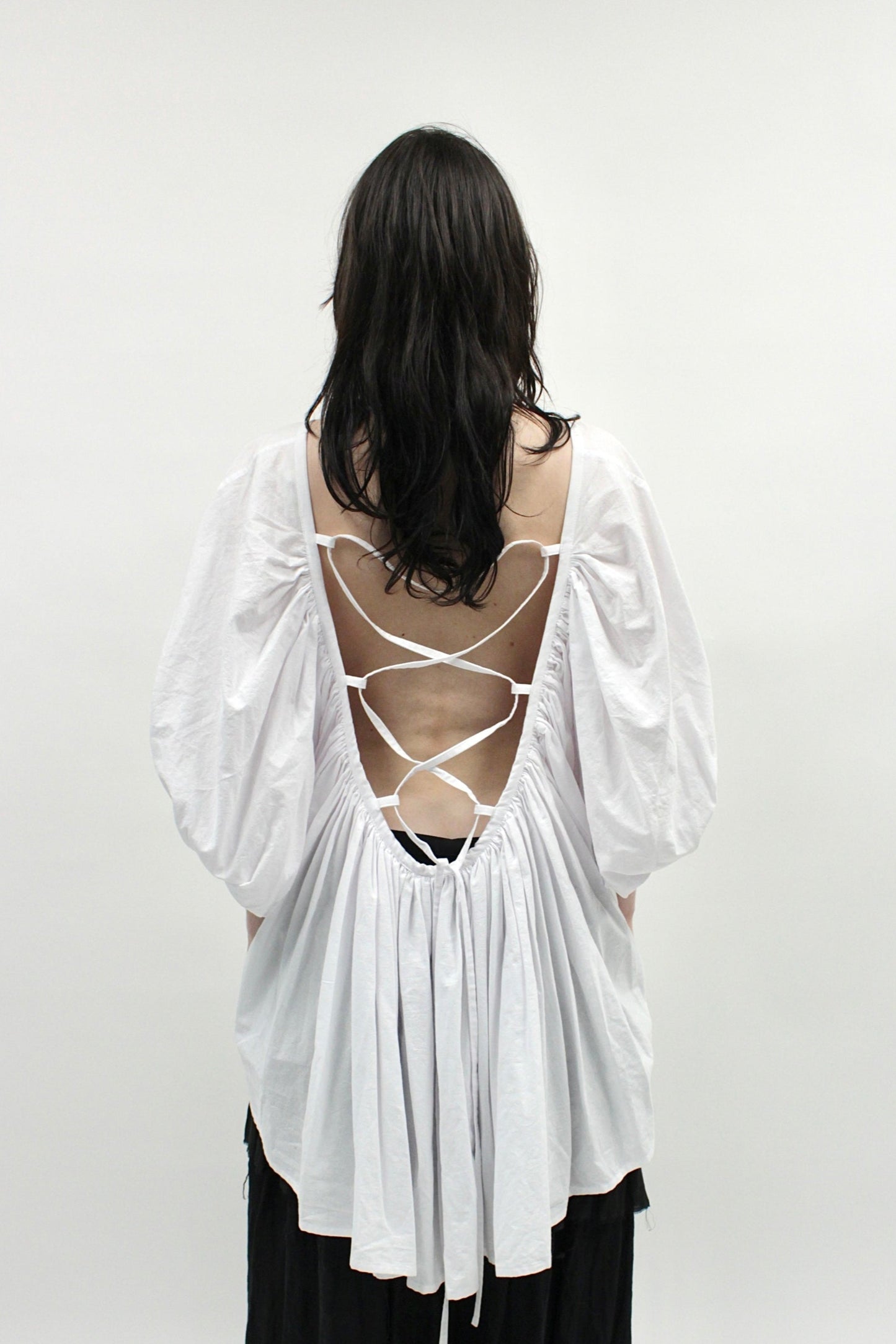 LIMI feu Lace-Up Blouse