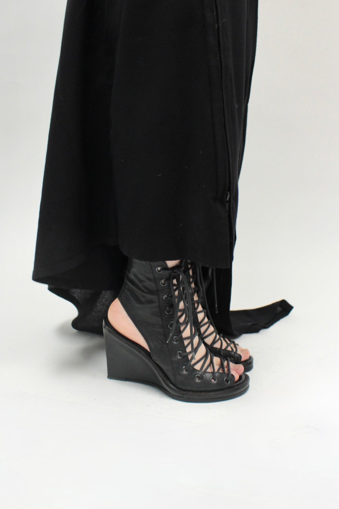 S/S09 Ann Demeulemeester Lace-Up Wedge Sandals