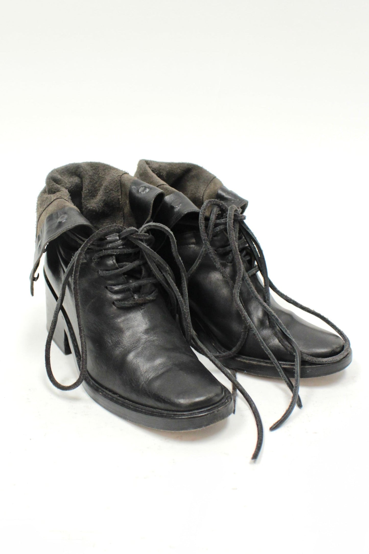 F/W93 Ann Demeulemeester Leather Lace-Up Boots