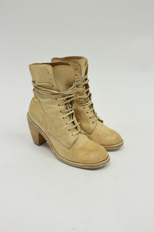 Guidi 3005 Calf Full Grain Leather Lace-Up Heeled Boots