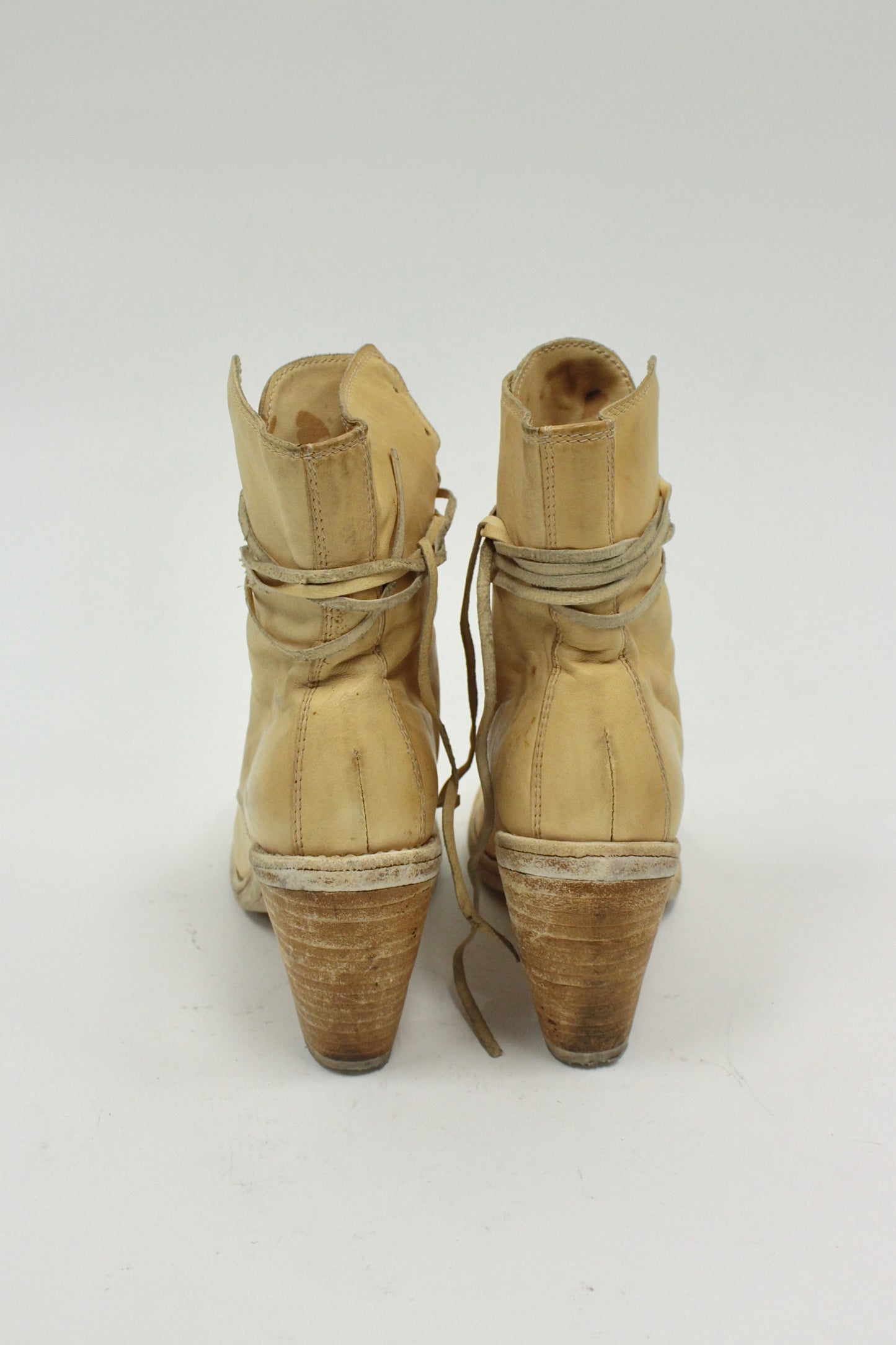 Guidi 3005 Calf Full Grain Leather Lace-Up Heeled Boots