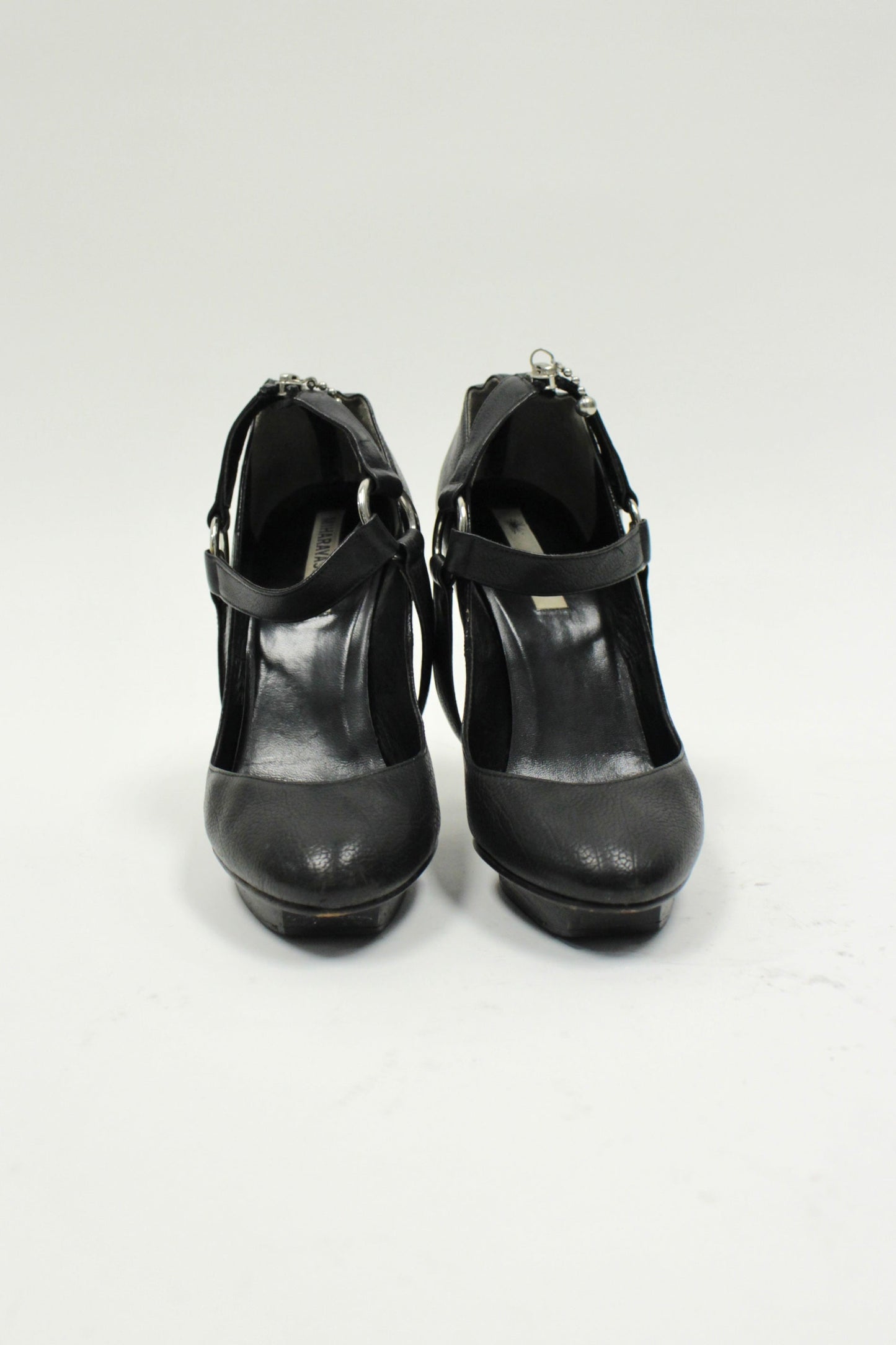 Early 00s Miharayasuhiro Strappy Leather Heels