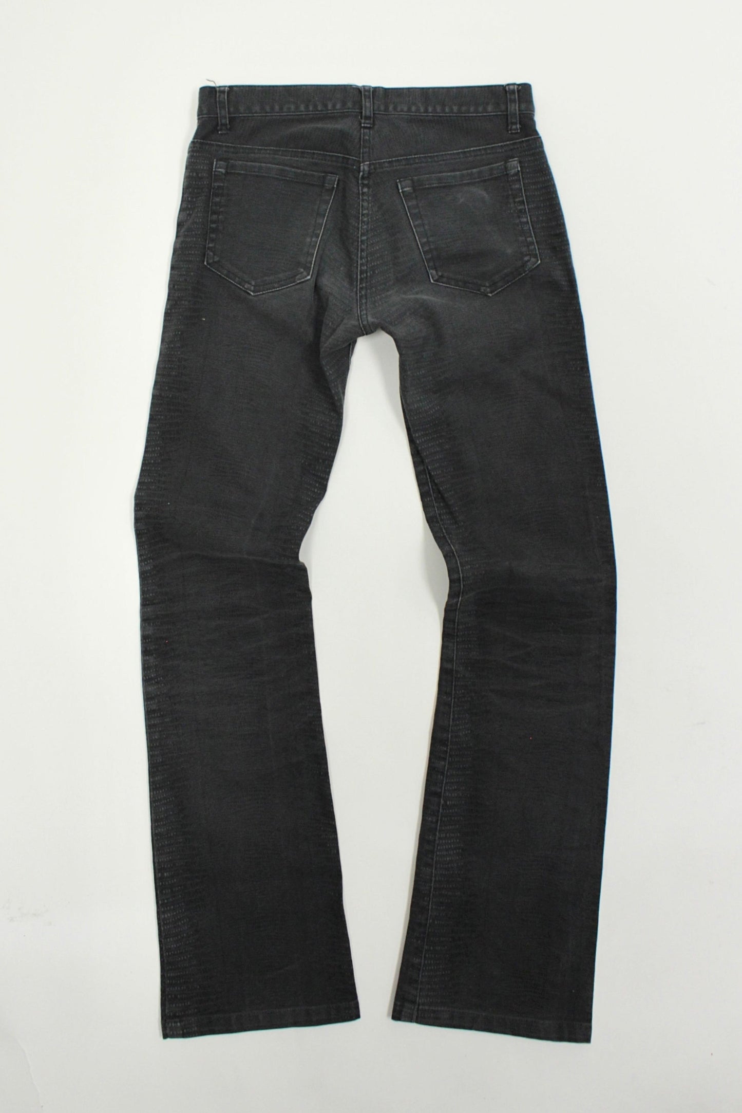 Early 00s 5351 Pour Les Femmes Snakeskin Flare Denim
