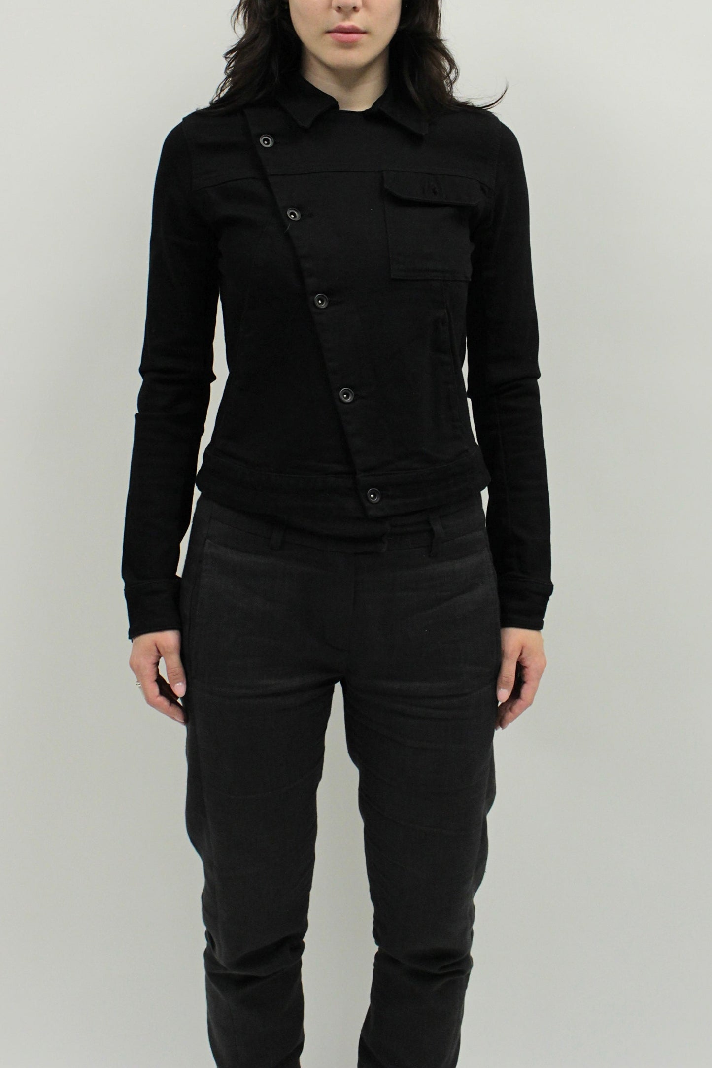 F/W15 Barbara I Gongini Asymmetrical Denim Jacket