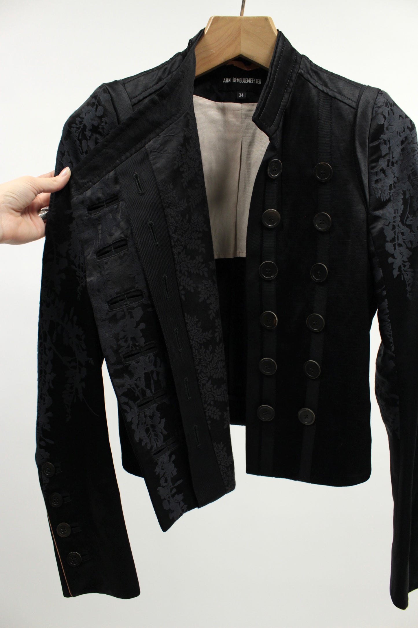 S/S14 Ann Demeulemeester Asymmetrical Fencing Jacket