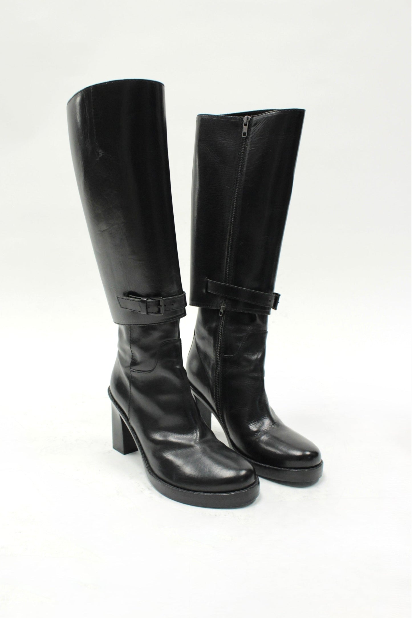 F/W09 Ann Demeulemeester Detachable Leather Knee-High Boots