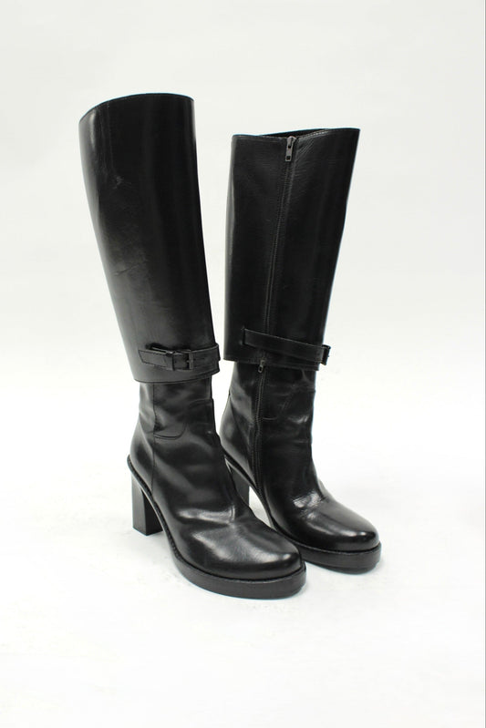 F/W09 Ann Demeulemeester Detachable Leather Knee-High Boots
