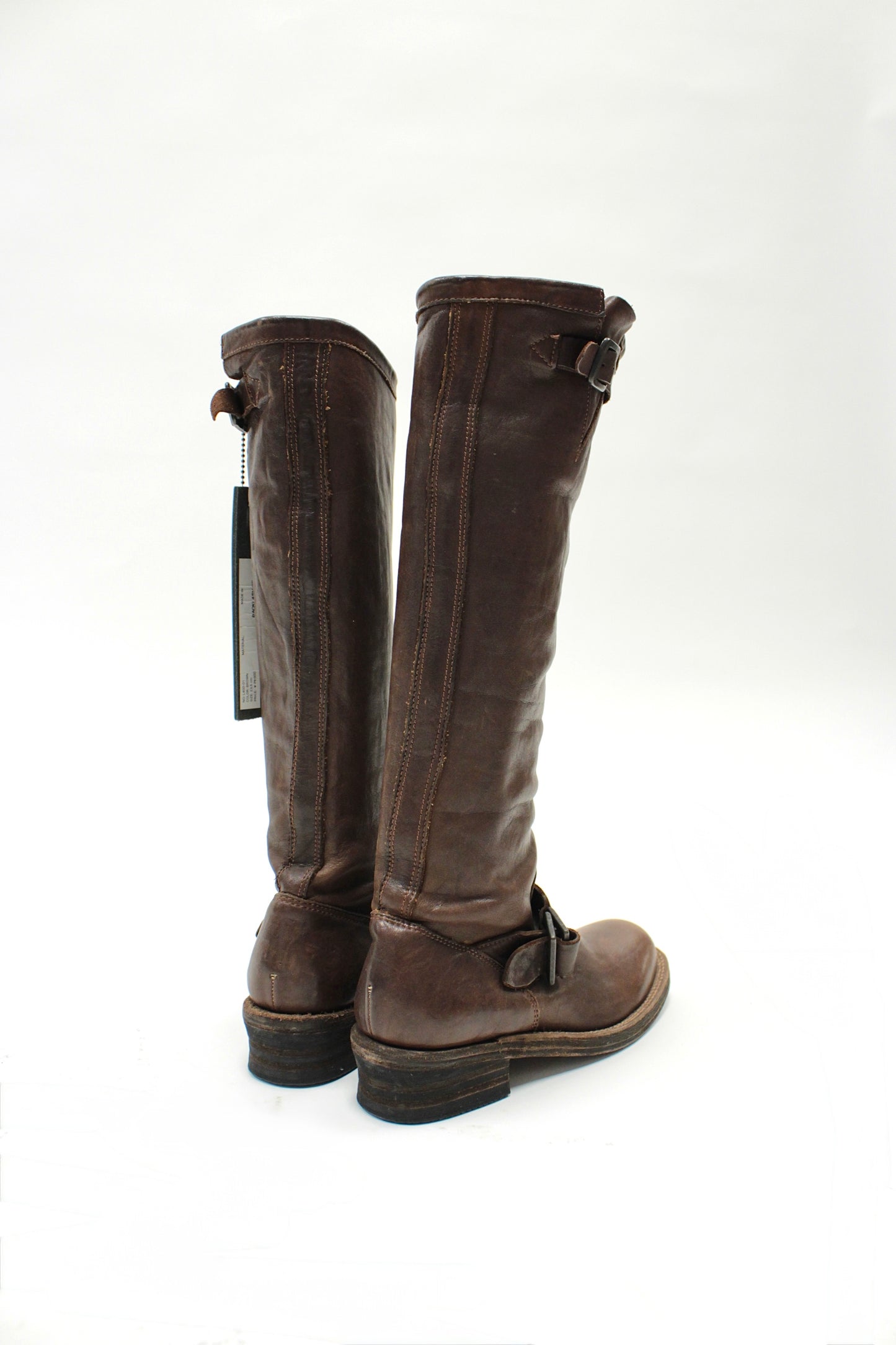 Ballet Isamu Katayama Backlash Tall Brown Leather Boots