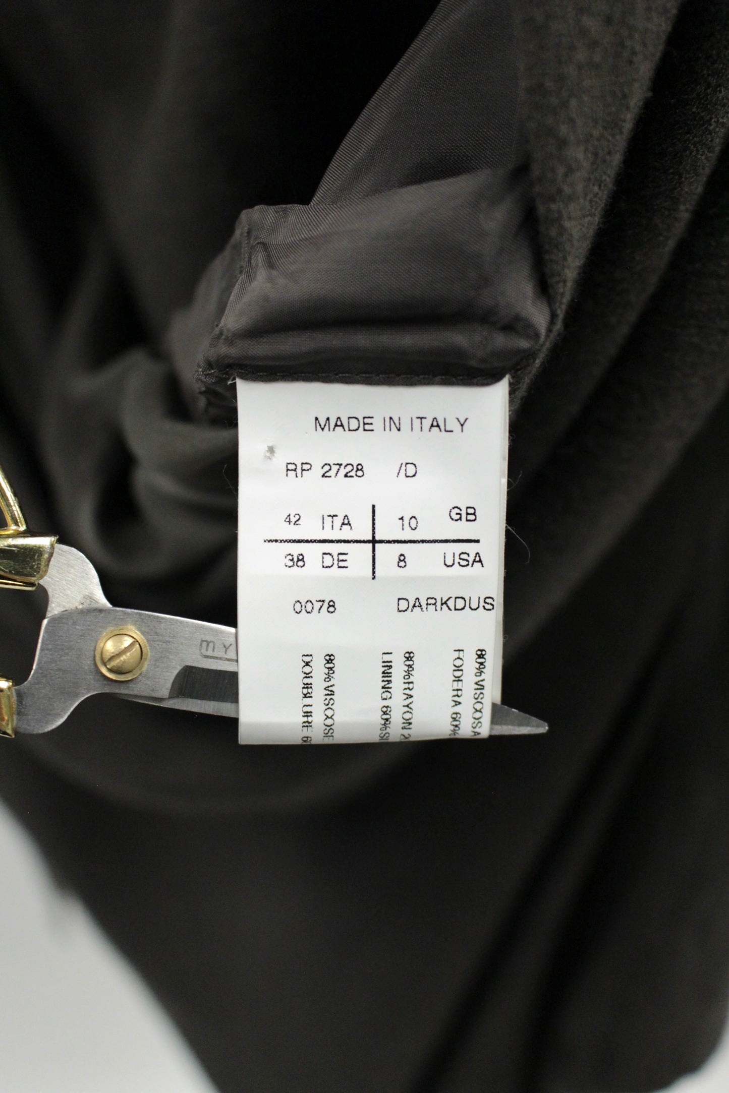 S/S05 Rick Owens Asymmetrical Drape Jacket