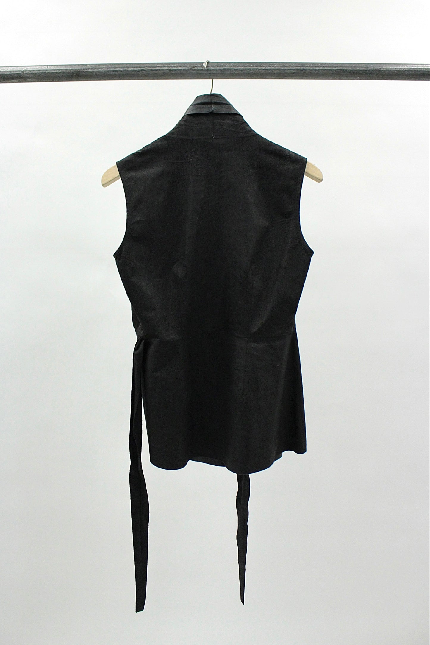 S/S22 Rick Owens "Fogachine" Lambskin Belted Vest