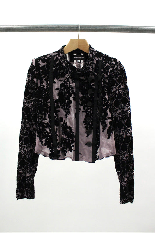 S/S14 Ann Demeulemeester Floral Velvet Fencing Jacket