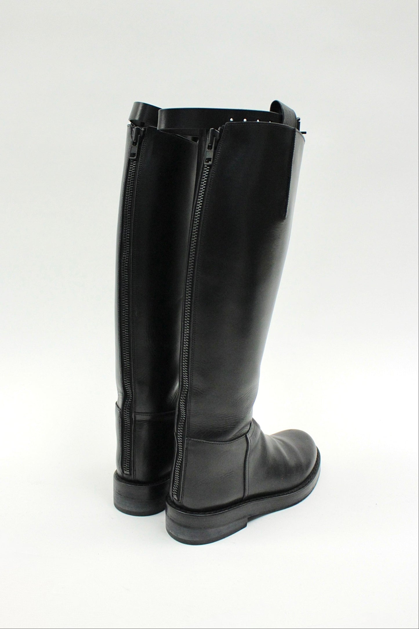 Ann Demeulemeester Leather Riding Boots