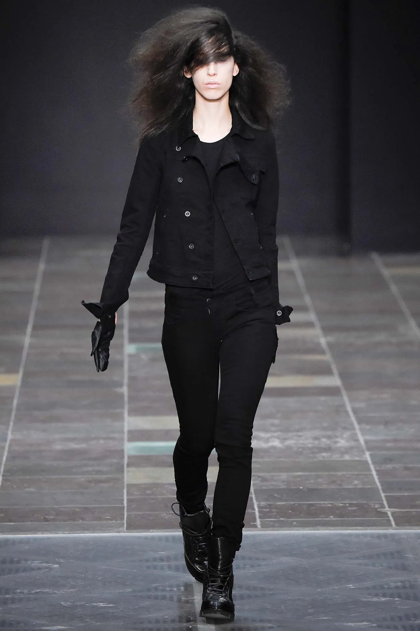 F/W15 Barbara I Gongini Asymmetrical Denim Jacket