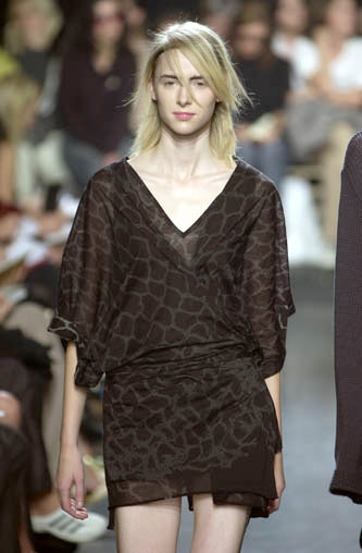 S/S01 Ann Demeulemeester Printed Dress